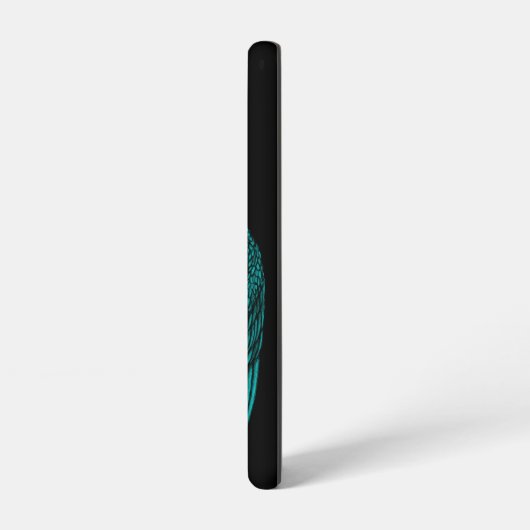 Angels Kissing , Schwarz-Grün-Design Samsung Galaxy Hülle (Linke Seite)