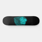 Angels Kissing , Schwarz-Grün-Design Skateboard (Horizontal)