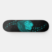 Angels Kissing , Schwarz-Grün-Design Skateboard (Horizontal)