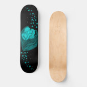 Angels Kissing , Schwarz-Grün-Design Skateboard (Vorderseite)