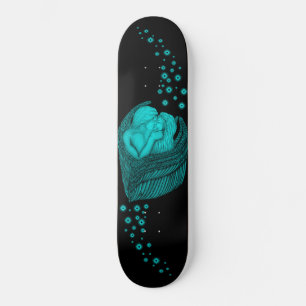Angels Kissing , Schwarz-Grün-Design Skateboard