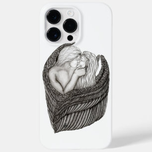 Angels Kissing , Schwarz-Weiß-Design Case-Mate iPhone 14 Pro Max Hülle