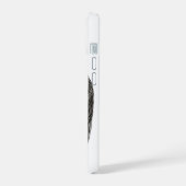 Angels Kissing , Schwarz-Weiß-Design iPhone 15 Hülle (Linke Seite)