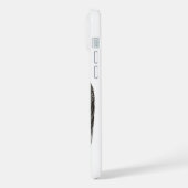 Angels Kissing , Schwarz-Weiß-Design iPhone Hülle (Linke Seite)