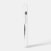 Angels Kissing , Schwarz-Weiß-Design iPhone Hülle (Linke Seite)