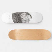 Angels Kissing , Schwarz-Weiß-Design Skateboard (Horizontal)