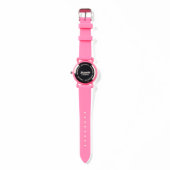 Angels Ladung über dich Rosa Glitzer Watch Armbanduhr (Rückseite)