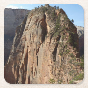 Angels Landing im Zion-Nationalpark Rechteckiger Pappuntersetzer