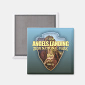 Angels Landing (Pfeilspitzen) Magnet (Vorderseite/Rückseite)