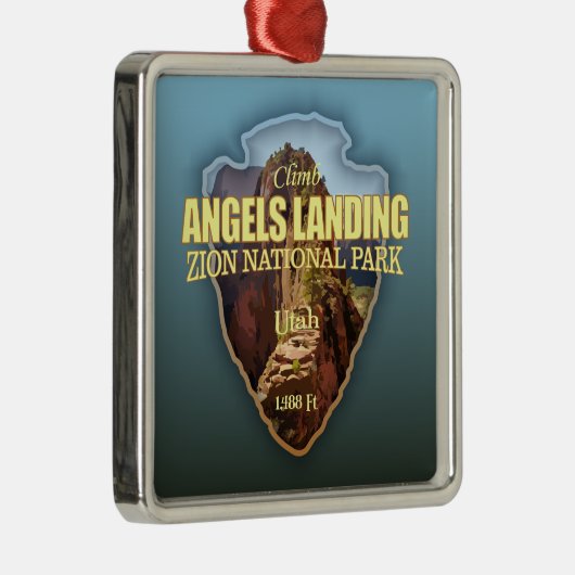 Angels Landing (Pfeilspitzen) Ornament Aus Metall (Rechts)