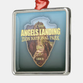 Angels Landing (Pfeilspitzen) Ornament Aus Metall (Links)