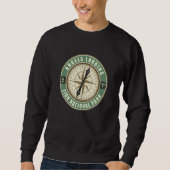Angels Landing Trail Utah Hiker Compass Circle Bad Sweatshirt (Vorderseite)