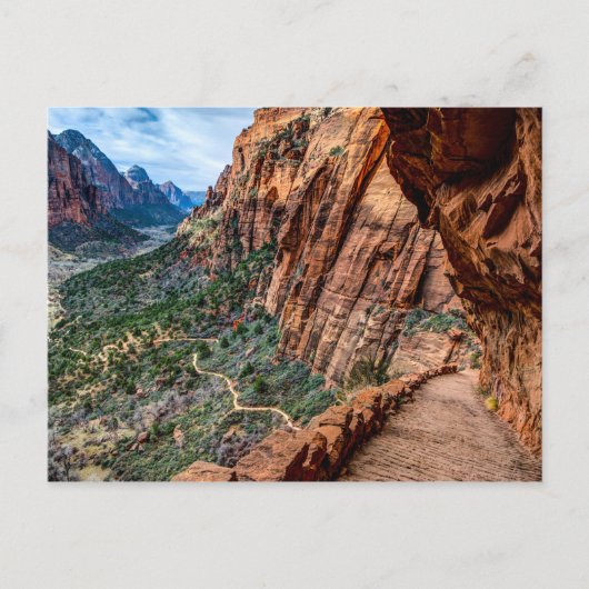 Angel's Landing Trail Zion Nationalpark - Utah Postkarte (Vorderseite)