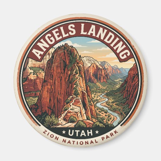 Angels Landing USA Magnet (Vorne)