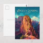 Angels Landing USA Postkarte (Vorne/Hinten)