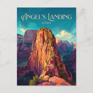Angels Landing USA Postkarte