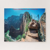Angels Landing Utah. Weihnachtsgrüße Puzzle (Horizontal)