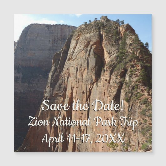 Angels Landung im Zion Nationalpark Magnetkarte (Vorderseite)