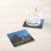 Angels Landung im Zion-Nationalpark Rechteckiger Pappuntersetzer (Vor Ort)