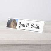 Angels Landung im Zion Nationalpark Schreibtischnamensplakette (Vorderseite )