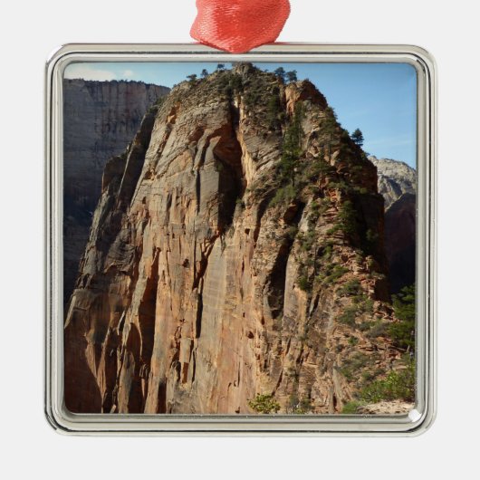 Angels Landung im Zion Nationalpark Silbernes Ornament (Vorne)