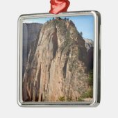 Angels Landung im Zion Nationalpark Silbernes Ornament (Links)