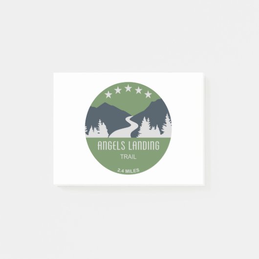 Angels Landweg Zion Nationalpark Post-it Klebezettel (Vorderseite)