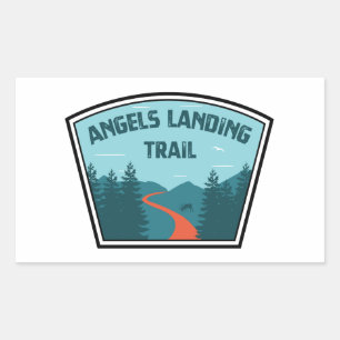 Angels Landweg Zion Nationalpark Rechteckiger Aufkleber
