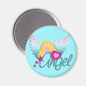 Angels Liebe | Cyan Magnet (Vorderseite/Rückseite)