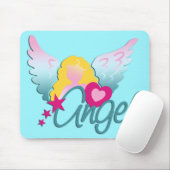 Angels Liebe | Cyan Mousepad (Mit Mouse)