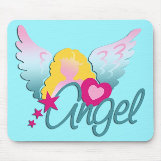 Angels Liebe | Cyan Mousepad (Vorne)