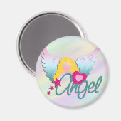 Angels Liebe | hellfarbig Magnet (Vorderseite/Rückseite)