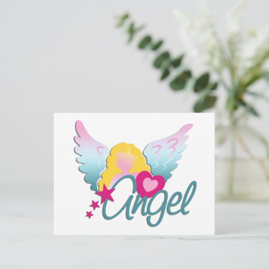 Angels Liebe Postkarte (Stehend Vorderseite)