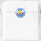 Angels Liebe Runder Aufkleber (Tasche)