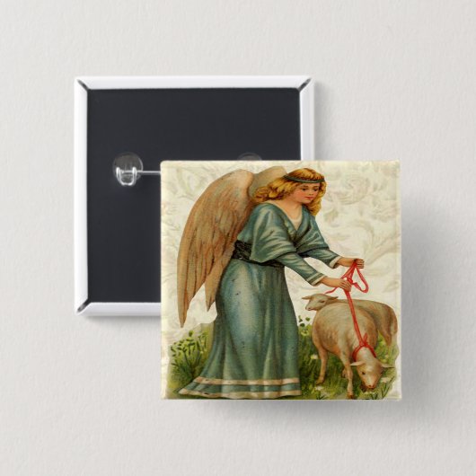 Angels Little Lamb Button (Vorne & Hinten)