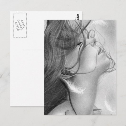 Angels Lost Wing Postkarte (Vorne/Hinten)