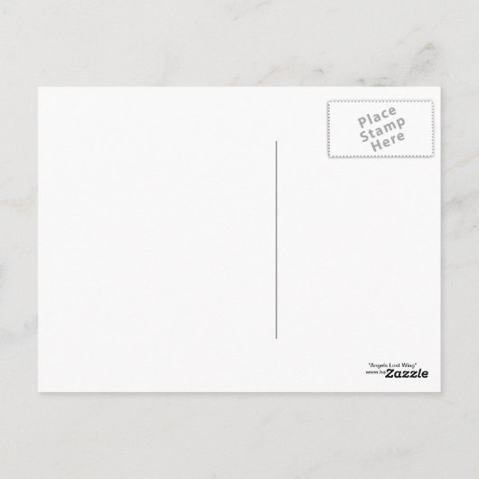 Angels Lost Wing Postkarte (Rückseite)
