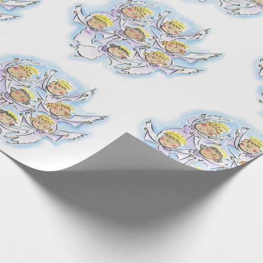 Angels Magnet Geschenkpapier (Ecke)