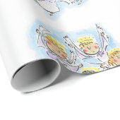 Angels Magnet Geschenkpapier (Rolleneckpunkt)