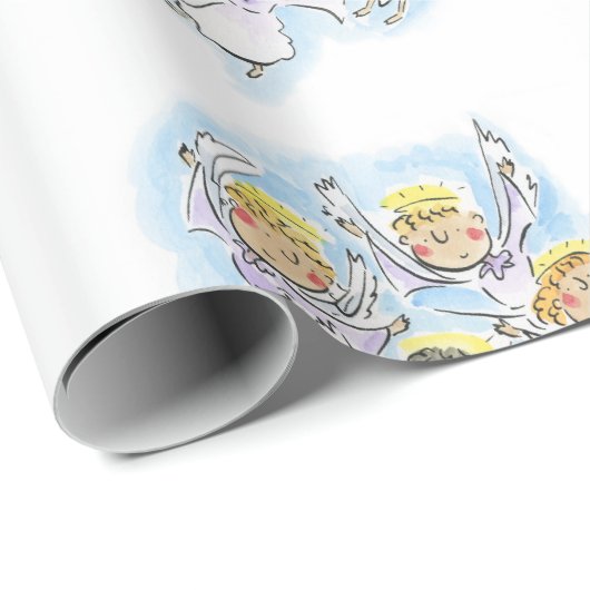 Angels Magnet Geschenkpapier (Rolleneckpunkt)