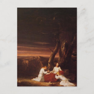 "Angels Ministering to Christ in the Wilderness" Postkarte