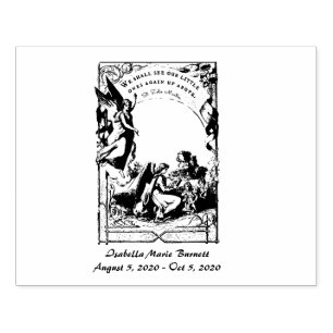 Angels Miswaghalsige Stillgeburt Beileid für Baby Gummistempel