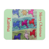 Angels mit Trompeten flexibel Magnet (Horizontal)