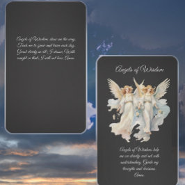 Angels of Wisdom Prayer Card Visitenkarte