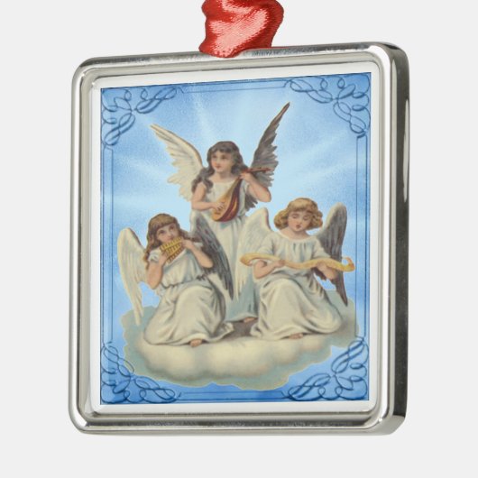 Angels On Cloud Ornament (Links)