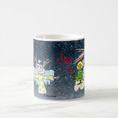 Angels on High Xmas Tree Moon Tasse (Mittel)