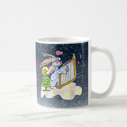 Angels on High Xmas Tree Moon Tasse (Rechts)