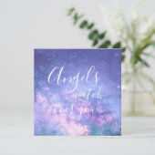 Angels passen über euch auf Schönes Segen (Stehend Vorderseite)