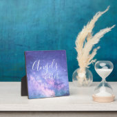 Angels passen über mich auf schöne Segen-Sternenst Fotoplatte (InSitu)