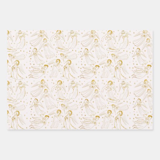 angels pattern | set I Geschenkpapier Set (Vorderseite 2)